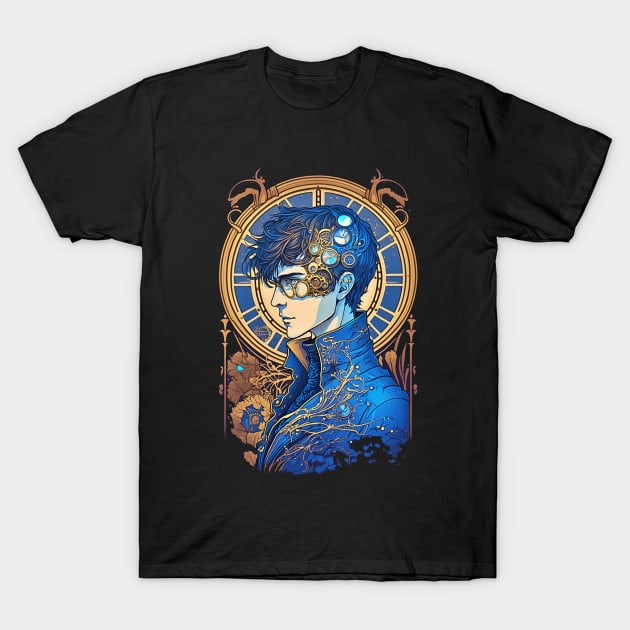 Steampunk Man - A fusion of old and new technology T-Shirt by SMCLN